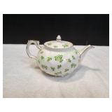 Vtg 4.5" Aynsley shamrock Teapot