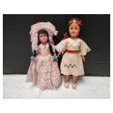 (2) Vtg 7" Hard Plastic Dolls