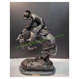 Rattlesnake Solid Bronze Sculpture Statue