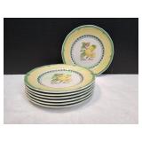 (7) 8.25" French Garden Valence Salad Plates