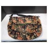 Vtg Tapestry Rabbit Square Tote Bag