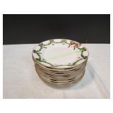 (12)7.5"Royal Copenhagen Star Fluted Bread Plates