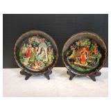 (2) 7.5" Vtg Russian Legends Decorative Plates