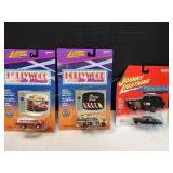 (3) Johnny Lightning Hollywood on Wheels & More