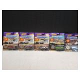 (5) Johnny Lightning Dragsters USA Diecast Cars