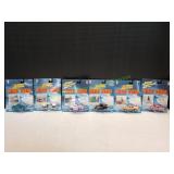 (6) Johnny Lightning Surf Rods Diecast Cars