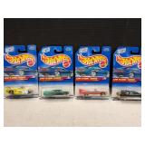 (4) Mattel Hot Wheels Low 