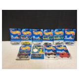 (10) Mattel Hot Wheels Diecast Cars