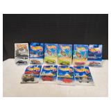 (10) Mattel Hot Wheels Diecast Cars