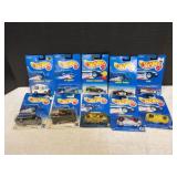 (10) 1991 Mattel Hot Wheels Diecast Cars