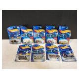 (9) Mattel Hot Wheels Diecast Cars