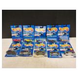 (10) Mattel Hot Wheels Diecast Cars
