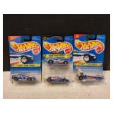 (3) 1994 Mattel Hot Wheels Race Team Series
