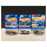 (3) Mattel Hot Wheels Diecast Cars