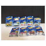 (9) Mattel Hot Wheels Diecast Cars