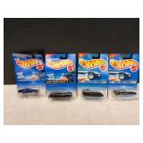(4) Mattel Hot Wheels Diecast Cars