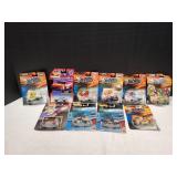 (10) Mattel Hot Wheels Racing Diecast Cars