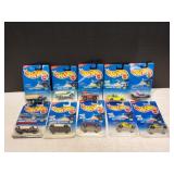 (10) Mattel Hot Wheels 1996 Model Series