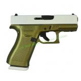 Glock G43X 9mm Pistol, Pegasus White