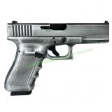 Glock G17 Gen3 9mm Pistol, Destressed Silver