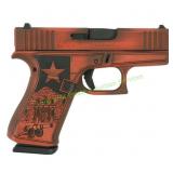 Glock G43X 9mm Pistol, Texas Orange