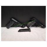 (2) Crosman Full Auto Airsoft Pistols