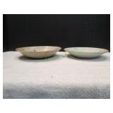 (2) 9.75" Pottery Bowls