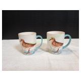 (2) Pier 1 Earthenware Mugs