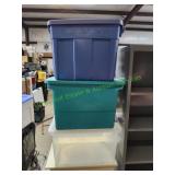 (3) Storage Totes w/ Lids