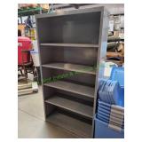 34x14x66 5-Shelf Metal Bookshelf