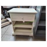 White Pier-1 1-Drawer Night Stand