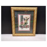 10x12 Framed Hummingbird by Bambi Papais