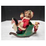 Kurk Adler Santa Bear & Mouse Musical Figurine