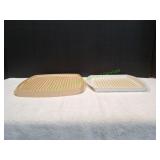 (2) Microwave Bacon Trays