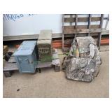 (2) Military Ammo Cans w/ Large Camo Duffle Bag
