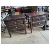 (2) Palliser Night Tables w/ 2-Drawers