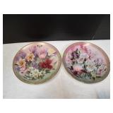 (2) 8.5" Lena Liu Decorative Plates