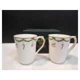 (2)Royal Copenhagen Star Fluted Mugs