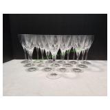 (16) Waterford Crystal Water Goblets