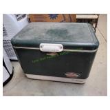 Green Coleman Steel Belted Cooler