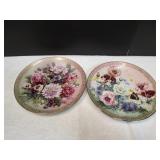 (2) 8.5" Lena Liu Decorative Plates