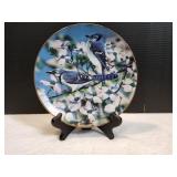 8.5" Blue Jays of the Spring Decorative Plate
