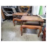 (2) Vtg 2-Tier Side Table