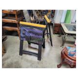 (2) Plastic Folding Saw Horse