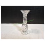 Vtg 8" Crystal Bud Vase