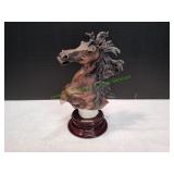 11" Horse Head Sculpture by Giuseppe Armani