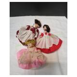 (3) Vtg Alexander-kins Dolls