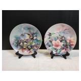(2) 8.5" 1990 Lena Liu Decorative Plates