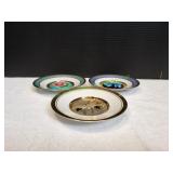 (3) 6" Japanese Collection Decorative Plates