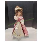 Vtg 17" Porcelain Doll